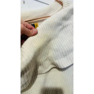 POLO RALPH LAUREN Off-White Wool Cashmere Blend Off Shoulder Sweater size Small thumbnail 10