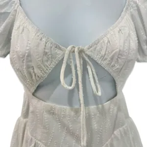 Princess Polly White Caria Puff Short Sleeve Cut Out Mini Dress size 0 NEW Tags thumbnail 9