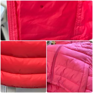 Hollister Neon Pink Hooded Puffer Vest‎ Women's Medium Full Zip Quilted Casual thumbnail 7