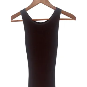 AEXAE Brown Rib Knit Tank Maxi Dress Bodycon‎ Stretch XS thumbnail 9