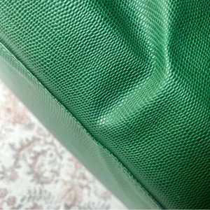 Vintage Christian Dior Perfumes Emerald Green PVC Large Green Travel Bag thumbnail 7
