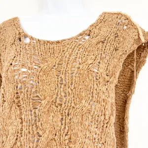 Free People Womens Arlo Knit‎ Praline Combo Boho Festival Side Tie Top Size S thumbnail 6