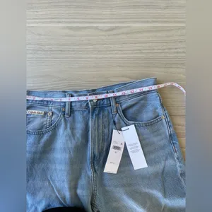 Calvin Klein Women's Straight Jeans in Light Blue thumbnail 5