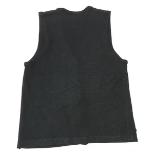 Yarnworks Sweater Vest Black Size Medium‎ Heavily Jeweled Beaded NWOT 18"x25" thumbnail 2