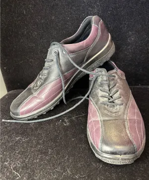 Hotter Comfort Concept Black Plum Leather Lace Up Walking Shoes Made in England thumbnail 1