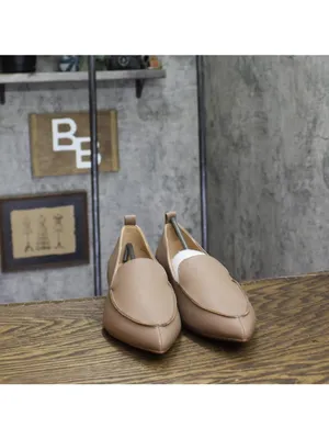 NWT Journee Collection Faux Wood Block Heel Maggs Loafers Taupe Brown 7.5M thumbnail 9
