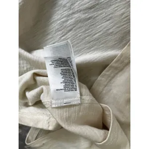 The North Face Slub Knit Shirt XL Cream Short Sleeve Gorpcore Minimalist Neutral thumbnail 8