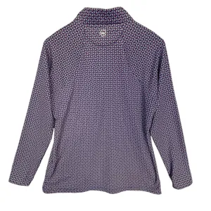 Peter Millar‎ Crown Sport Womens Perth Performance Pullover Top Blue Print Large thumbnail 2
