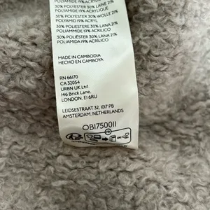 Free People Teddy Sweater Tunic in Silver Clouds sz M nwt thumbnail 12