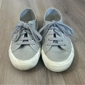 Superga Classic‎ Gray Lace Up Sneakers Womens Sz 6.5 Casual Skate Shoes Street thumbnail 7