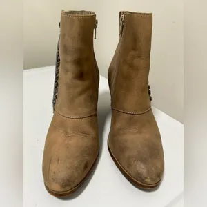 Diba True Jilly Ann Fringe Boots Tan Size 8 thumbnail 3