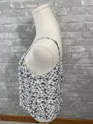 Cabi Seraphina floral print ruffle V-neck sleeveless top with Camisole thumbnail 5