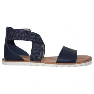 SOREL Women's Ella II Leather Sandals, Nocturnal Blue Multiple Size US 6.0 NEW thumbnail 3