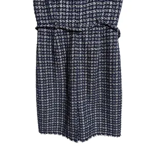 J.Crew Textured Tweed Houndstooth Sheath Dress Blue Womans 14 thumbnail 7
