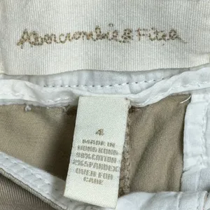 Y2K Abercrombie & Fitch‎ Womens Khaki Chino Pants Low Rise Bootcut Tan Size 4 thumbnail 2