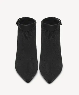 Cosy island Serene Stiletto Pointed Toe Ankle Boot Black Size 6 thumbnail 2