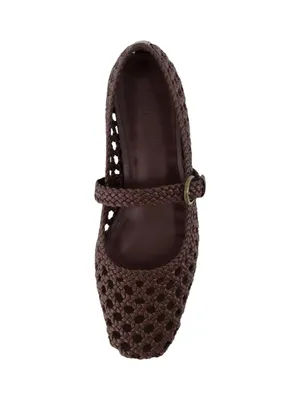 Cushionare Women’s Size 11 Brown Crochet Mary Jane Buckle Strap Weston Loafers thumbnail 8