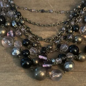 Lia Sophia Fancy That layered multi bead chain necklace thumbnail 3