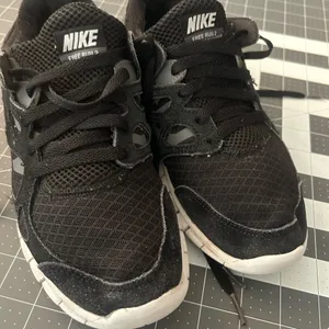 Nike Black and White Free Run Sneakers thumbnail 1