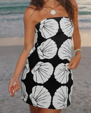 Seashell Strapless Dress Shein Mini thumbnail 1