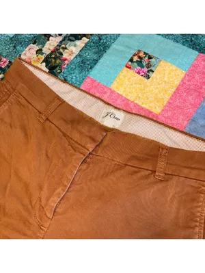 J.Crew $70 Woman’s Size 8 W 32 Stretch brown Summer chino shorts thumbnail 2