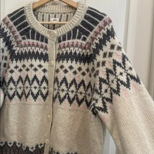 Aerie Fair Isle cardigan NWOT thumbnail 4