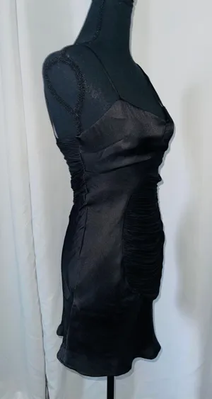 ZARA Dress Color Black thumbnail 4