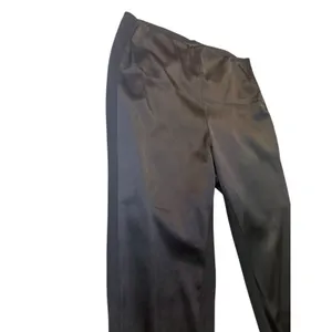 Lysse Black Front Satin Effect Leggings‎ Pants M High Waisted Stretch Slim Fit thumbnail 3