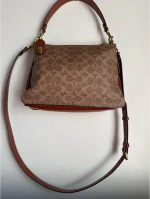 Coach Double Zip Shoulder Signature  Canvas Handbag  thumbnail 5