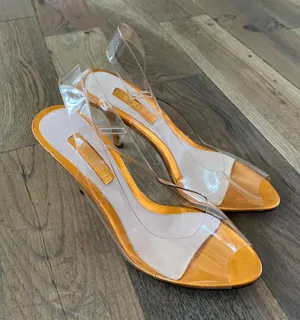 Clear Transparent Heel Shoe Size 6 thumbnail 1
