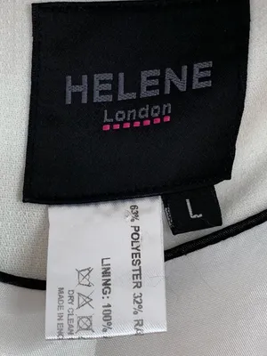 HELENE LONDON Flare Sleeve Open Jacket White L NWOT thumbnail 7