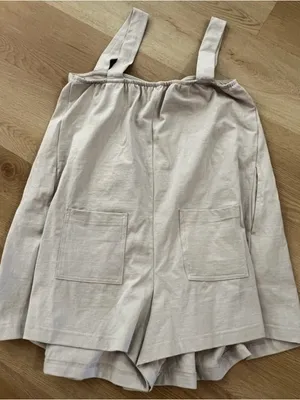 Free People Nichola Romper in Pumice Stone size Small NWT thumbnail 5