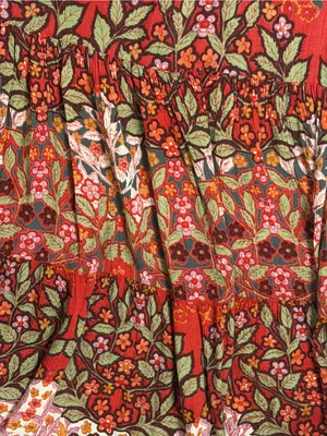 Light & Sound Boho Floral Off Shoulder Maxi Dress Cottagecore Prairie S Western thumbnail 10