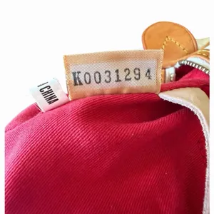 Vintage Dooney & Bourke White Monogram Canvas Barrel Satchel Bag Leather Trim thumbnail 16