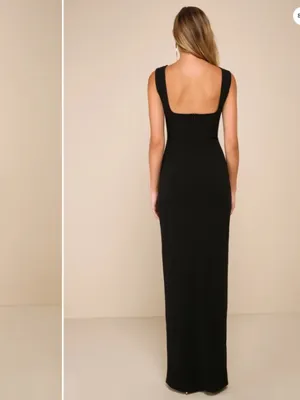 LULU's Sexy Wedding Chic Modern Minimalist Mermaid Trumpet Gown thumbnail 3