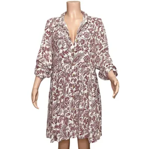 SÉZANE Leana Mini Dress, Ghalia Ecru Print, FR42/US10 thumbnail 5