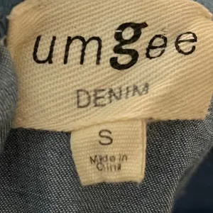 Umgee Denim Women's S Mini Dress Blue Cotton‎ Boho Western Festival Bohemian thumbnail 4