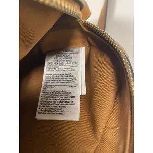 GAP Brown Shoulder Bag with Zip Closure & Zipper Accents, Gold‎ Hardware thumbnail 4