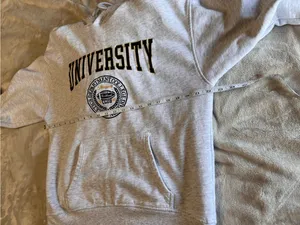 GARAGE University Athletics Dept College Unisex Pullover Hoodie Sweatshirt S EUC thumbnail 5