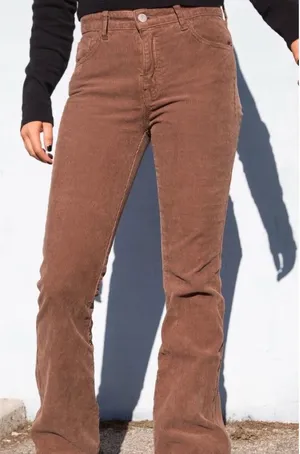 Vintage Brandy Melville Darlene Brown Corduroy Pants thumbnail 4