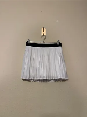 Athleta Pinnacle White Pleated Skort Tennis Pickleball Golf Size Medium thumbnail 4