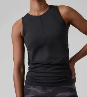 Athleta Foothill Tank top split back Black medium thumbnail 1
