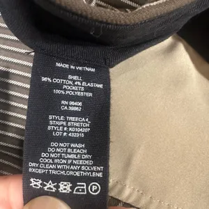 Theory Khaki Stripe Stretch Pant NEW thumbnail 5