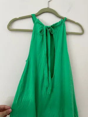 ASOS Green Summer Mini Dress Backless thumbnail 5