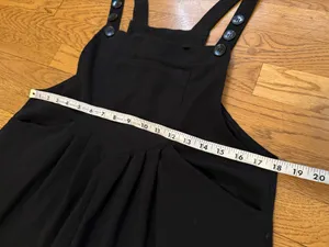 HALARA Black Wide-Leg Jumpsuit with Adjustable Straps size M Tall thumbnail 11