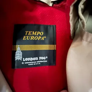 Vintage London Fog Tempo Europa Trench Coat Scarf Set Used 10Pd thumbnail 11