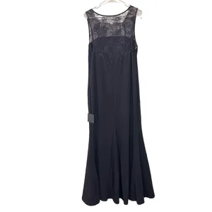 NWT Lulus True‎ Passion Black Lace V Back Sleeveless Mermaid Maxi Dress Size 1X thumbnail 7