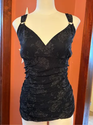 Express Y2K Ruched top thumbnail 1