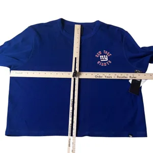 New York Giants Sweatshirt Womens XL Blue NFL New Era Collab‎ Long Sleeve NWT thumbnail 6