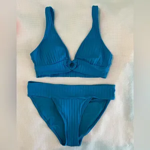 Aerie Wide Rib Longline‎ Plunge Ring Bikini thumbnail 4